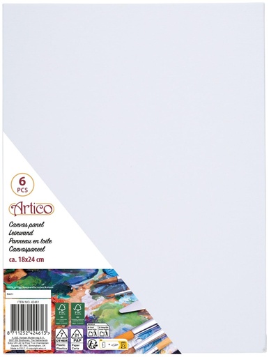 [871125242461] ARTICO Canvas Panel 18x24cm for Painting