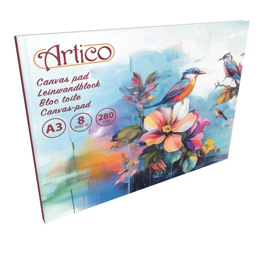 [871125242423] ARTICO Canvas Pad A3 8 Sheets 280gsm