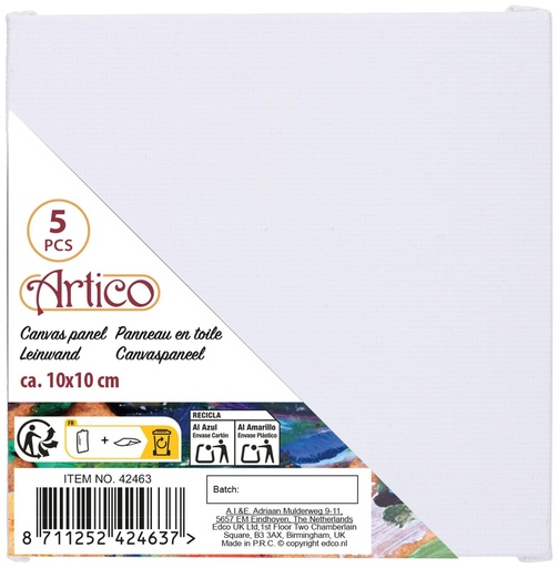 [871125242463] ARTICO Canvas Panel 10x10cm for Painting