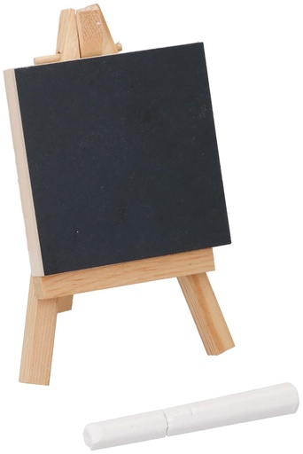 [871125210383] ARTICO Mini Blackboard With Easel 7x7cm