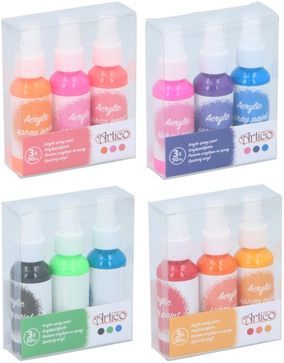 [871125225652] ARTICO Acrylic Paint Spray 3x50ml