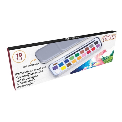 [871125243695] ARTICO Watercolour Palette with Brush