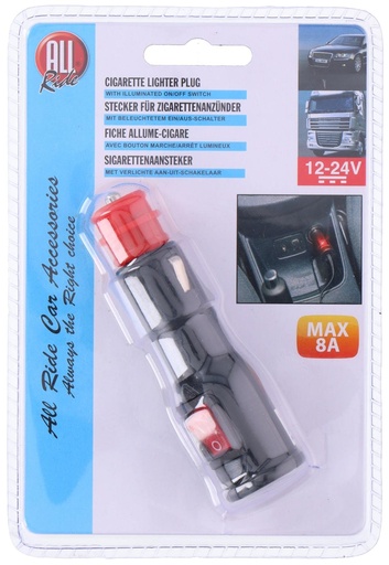 [871125228713] ALL RIDE Cigarette Lighter Plug 12-24V Max 8A