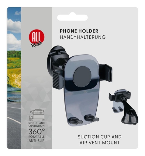 [871125226075] ALL RIDE Transparent Car Phone Holder