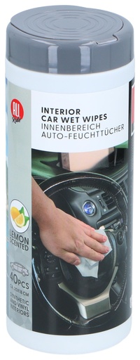 [871125233678] ALL RIDE Car Interior Cleaning Wipes Lemon Scented