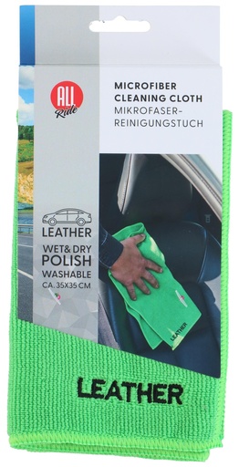 [871125233663] ALL RIDE Microfiber Cloth Leather 35x35cm 250gsm