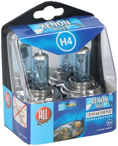 [871125201236] ALL RIDE Car Light Kit H4 12V Xenon Blue