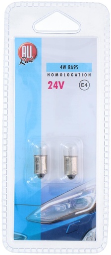 [871125200776] ALL RIDE Car Bulb 24V 4W BA9S