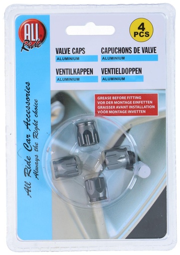 [871125225547] ALL RIDE Gun Grey Valve Caps