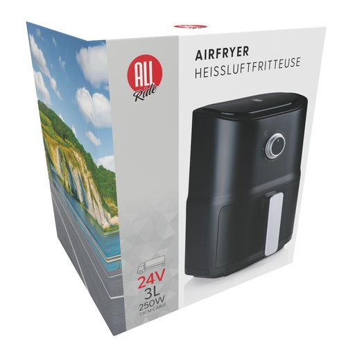 [871125257234] ALL RIDE Airfryer 24V 250W 3L