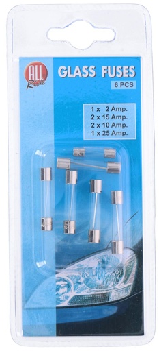 [871125200731] ALL RIDE Glass Fuses 12V For Cars