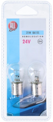 [871125200779] ALL RIDE Car Bulb BA15S 24V 21W
