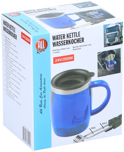 [871125285521] ALL RIDE Water Kettle 0.8L 24V 200W