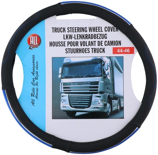 [871125210190] ALL RIDE Steering Wheel Cover Truck Blue/Black 44-46 cm