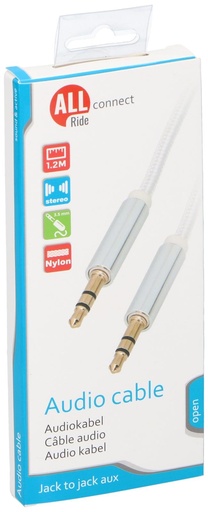 [871125209108] ALL RIDE Audio Cable Jack 3.5mm 1.2M