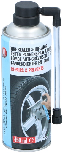 [871125249553] ALL RIDE Tire Sealer & Inflator 450ml