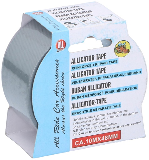 [871125204426] ALL RIDE Alligator Tape Grey 10m x 48mm