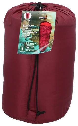 [871125250108] CAMP ACTIVE Mummy Sleeping Bag Red 210x80cm