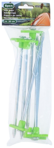 [871125250299] CAMP ACTIVE Tent Pegs 20cm