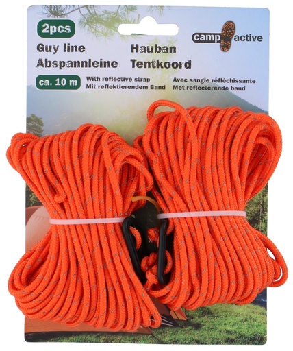 [871125250302] CAMP ACTIVE Reflective Guy Line 10m