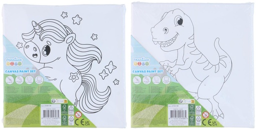 [871125225608] CREATIVE KIDS Kids Canvas Painting 20x20cm