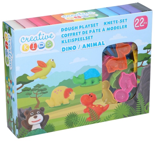 [871125258716] CREATIVE KIDS Dough Playset Dino & Animal
