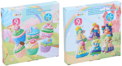 [871125257389] CREATIVE KIDS Paint Magnet Set Princess/Cupcake