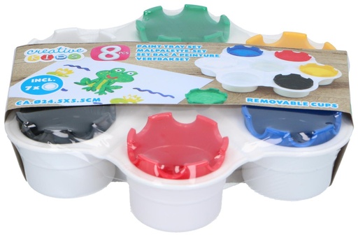 [871125257113] CREATIVE KIDS Paint Set for Kids 8 pcs