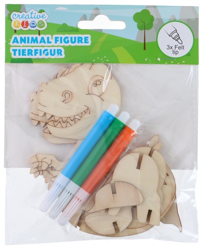 [871125225609] CREATIVE KIDS 3D Animal Figure for Coloring