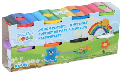 [871125258695] CREATIVE KIDS Dough Playset 8x40g