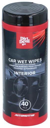 [871125243498] DIRT DEVIL Interior Car Wet Wipes – 40 pcs