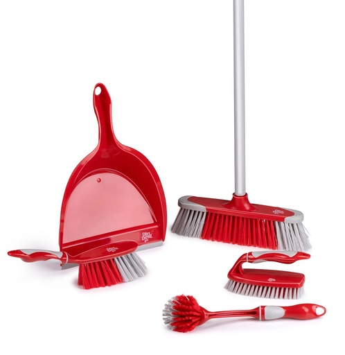 [871125249455] DIRT DEVIL Cleaning Set with Dustpan, Broom and Brushes