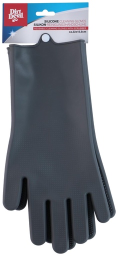 [871125225868] DIRT DEVIL Silicone Cleaning Gloves Grey