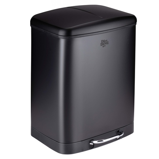 [871125249507] DIRT DEVIL Pedal Bin 2x12L Soft Close Black