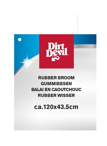 [871125247776] DIRT DEVIL Rubber Broom 1.2m