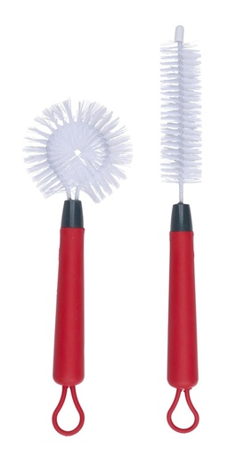 [871125230534] DIRT DEVIL Bottle Brush Set Red