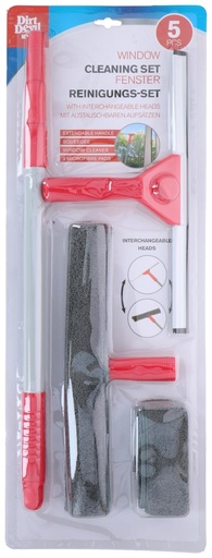 [871125249623] DIRT DEVIL Window Cleaning Set 57x129x36cm 506g