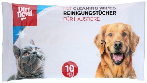 [871125243537] DIRT DEVIL Pet Cleaning Wipes 10 pcs