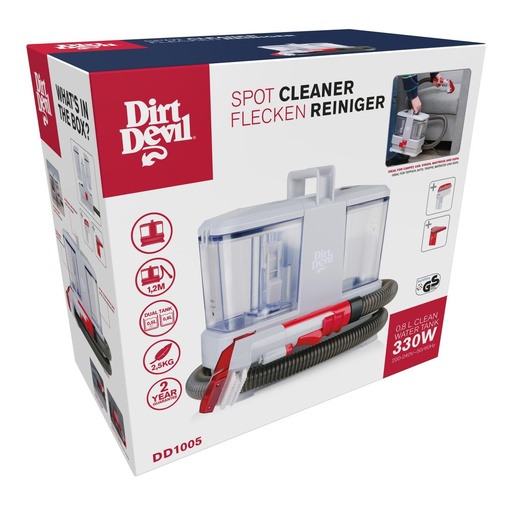[871125235074] DIRT DEVIL Spot Cleaner 330W 220-240V