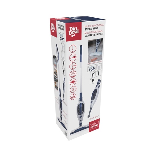 [871125247590] DIRT DEVIL Steam Mop 1300W for Floor Cleaning