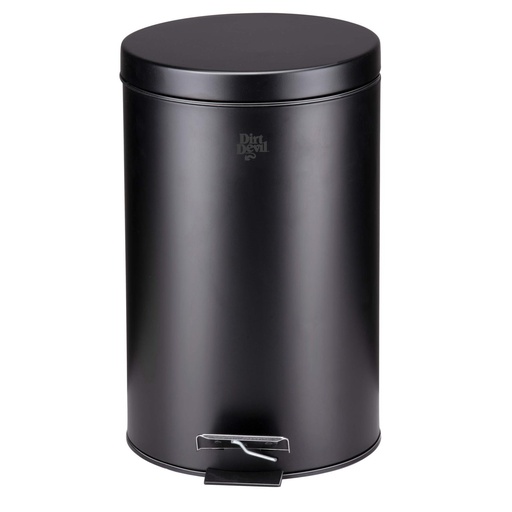 [871125249493] DIRT DEVIL Pedal Bin 12L Powder Coated Black