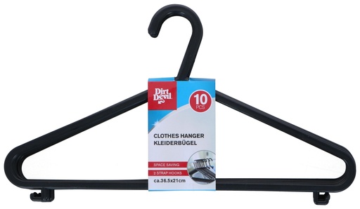 [871125249893] DIRT DEVIL Clothes Hanger 36.5x21cm Black