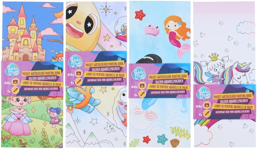 [871125234611] EDDY TOYS Paint Booklet with Brush 18x8cm