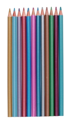 [871125235845] EDDY TOYS Colouring Pencil Metallic 17.5cm
