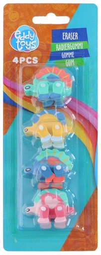 [871125234197] EDDY TOYS 3D Dino Animal Eraser for Kids