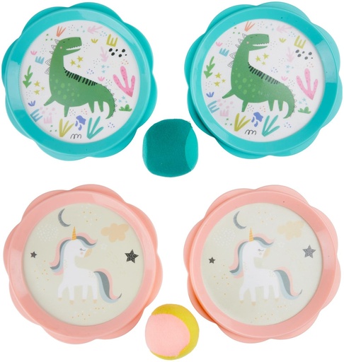 [871125230751] EDDY TOYS Catch Ball Kids Dinosaur & Unicorn 18.5cm