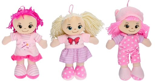[871125242413] EDDY TOYS Soft Doll 27cm