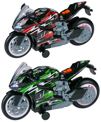 [871125200933] EDDY TOYS Motor Wheelie Toy Bike B/O