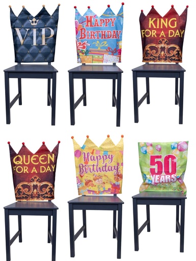 [871125223145] EDDY TOYS Party Chair Cover 50x50cm