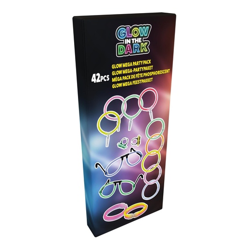 [871125230759] EDDY TOYS Glow In The Dark Mega Party Pack